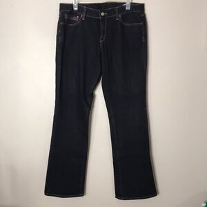 Lucky brand dark wash bootcut Cotten blend denim jeans size 14